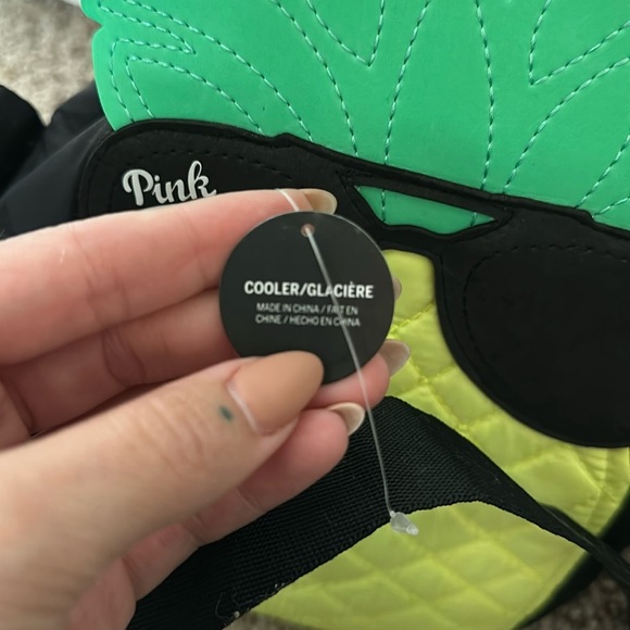 Lot of 2 Items: PINK Nation Black Travel Tumbler & PINK Pineapple Cooler Bag - Picture 7 of 10